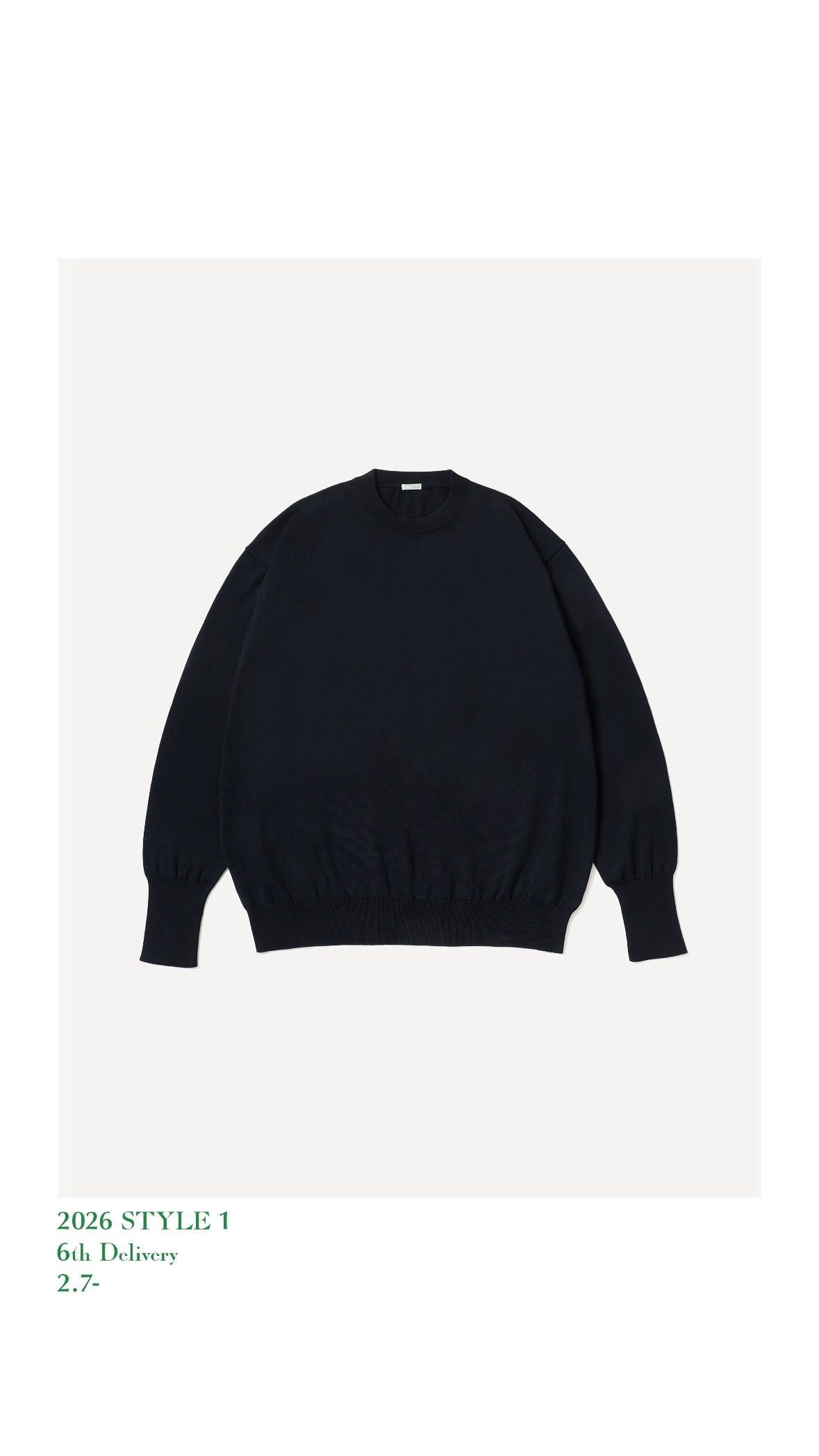 A.PRESSE 26SS Cotton Knit L/S T-Shirt