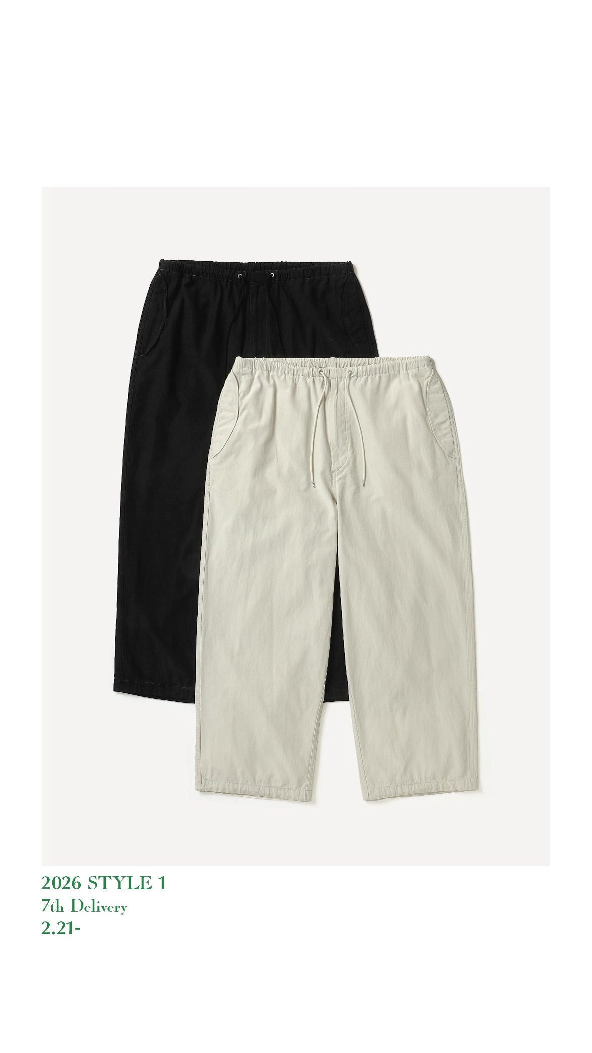 A.PRESSE 26SS Cotton Silk Back Gabardine M-51 Over Pants