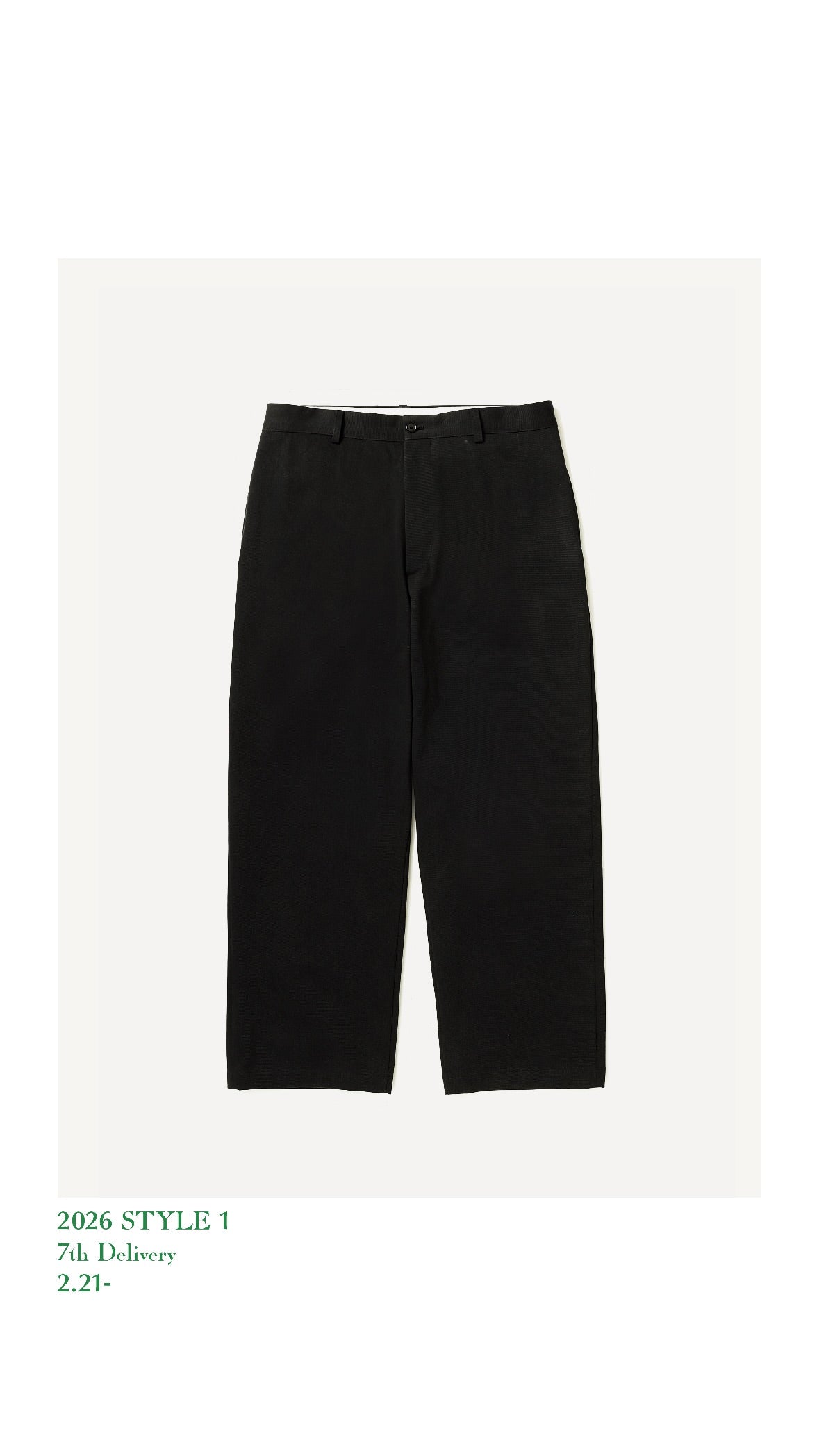 A.PRESSE 26SS Type.3 Chino Trousers