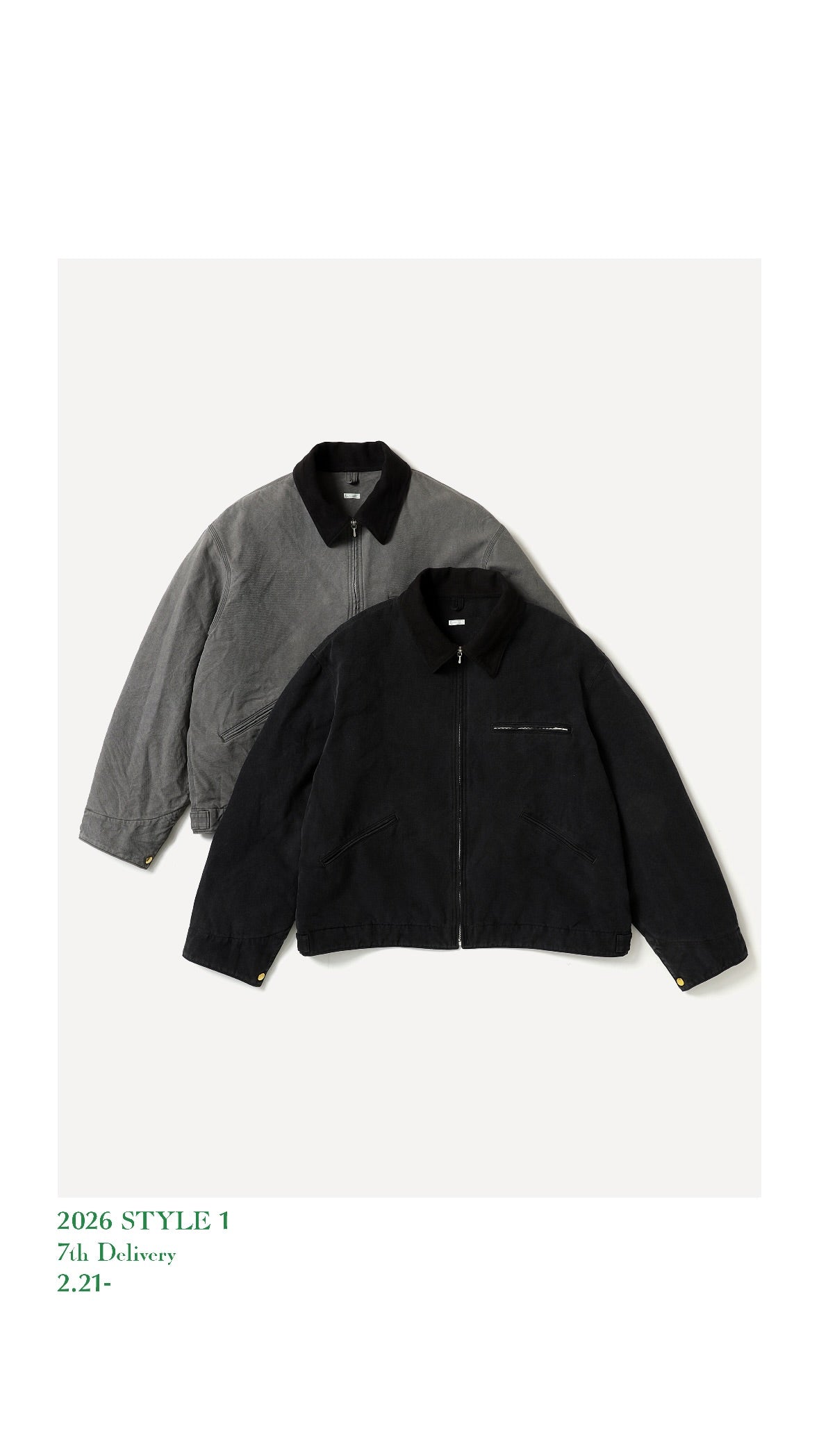 A.PRESSE 26SS Vintage Silk Cotton Detroit Jacket