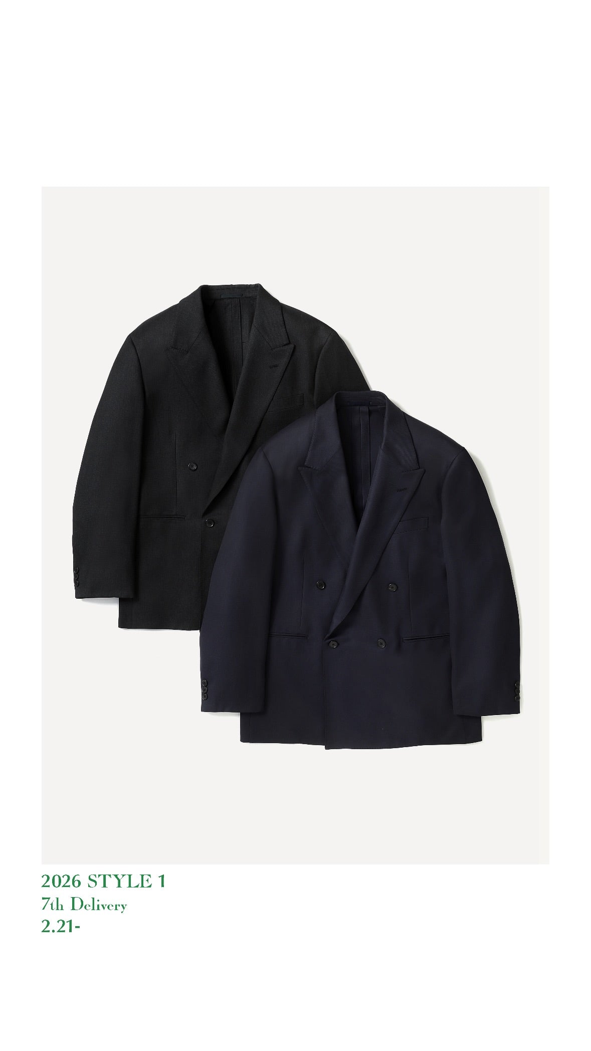 A.PRESSE 26SS Wool Double Breasted Jacket