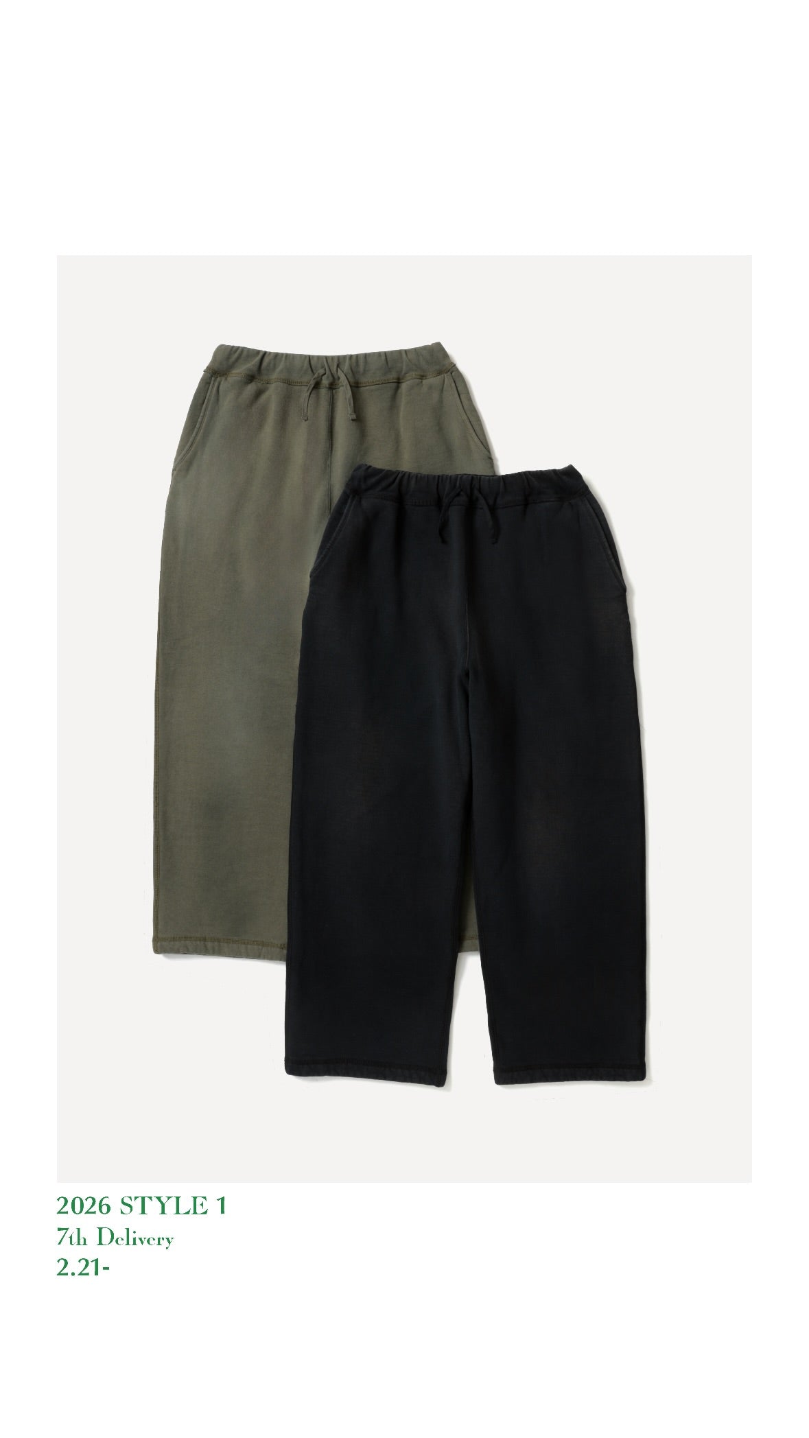 A.PRESSE 26SS Vintage Sweat Pants