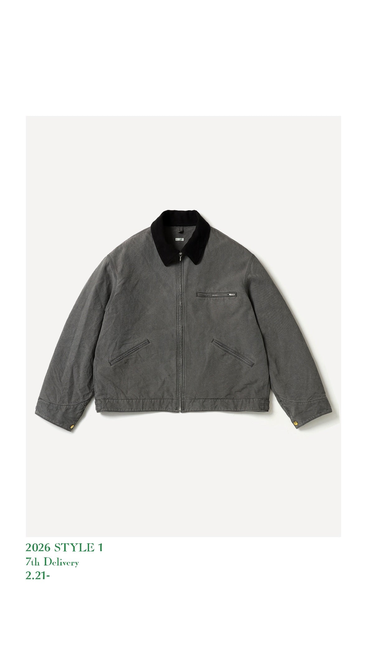 A.PRESSE 26SS Vintage Silk Cotton Detroit Jacket