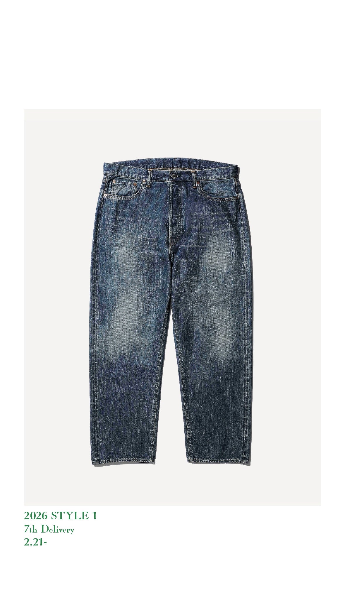 A.PRESSE 26SS Washed Denim Wide Pants