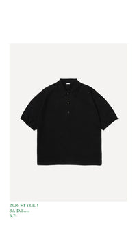 A.PRESSE 26SS Cotton Knit S/S Polo Shirt