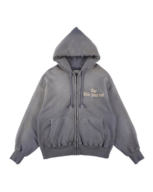 BOWWOW 26SS THE DITC JOURNAL Zip Hoodie Aged