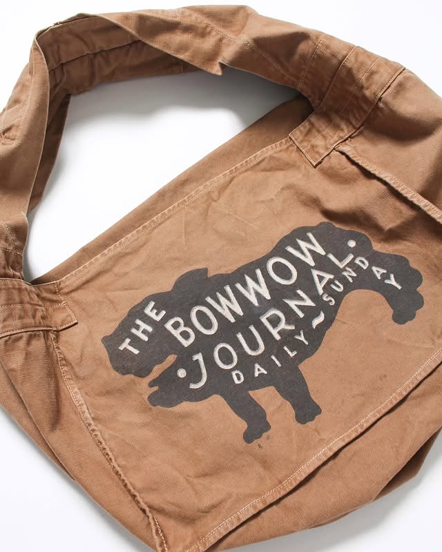 BOWWOW 26SS THE BOW WOW JOURNAL Newspaper Bag Aged
