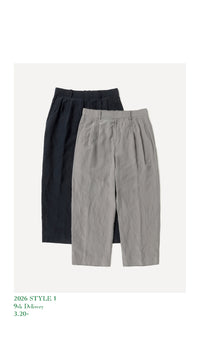 A.PRESSE 26SS Silk Linen Wide Trousers