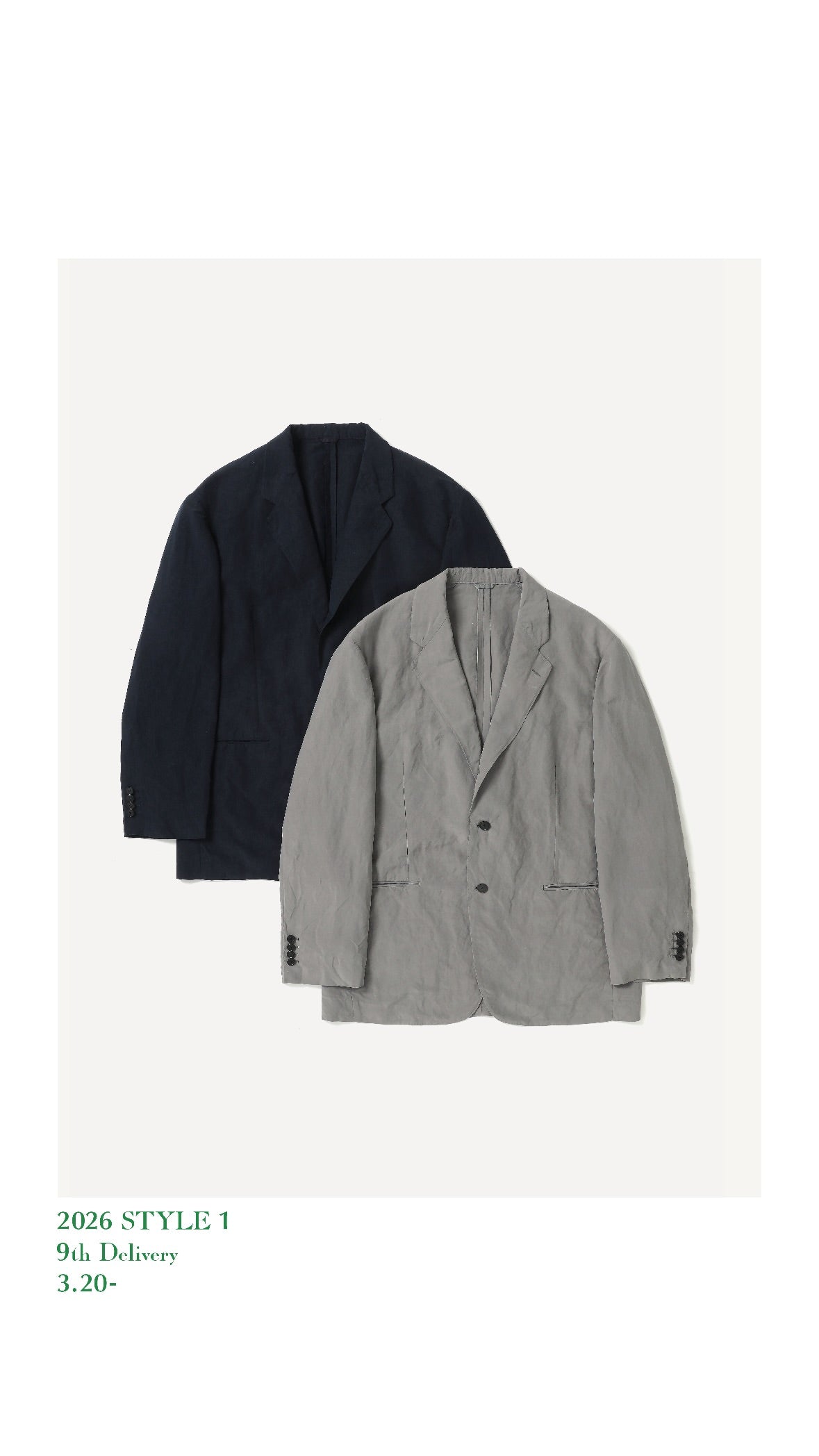 A.PRESSE 26SS Silk Linen Jacket
