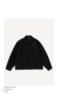 A.PRESSE 26SS Cotton Silk Back Gabardine Coach Jacket