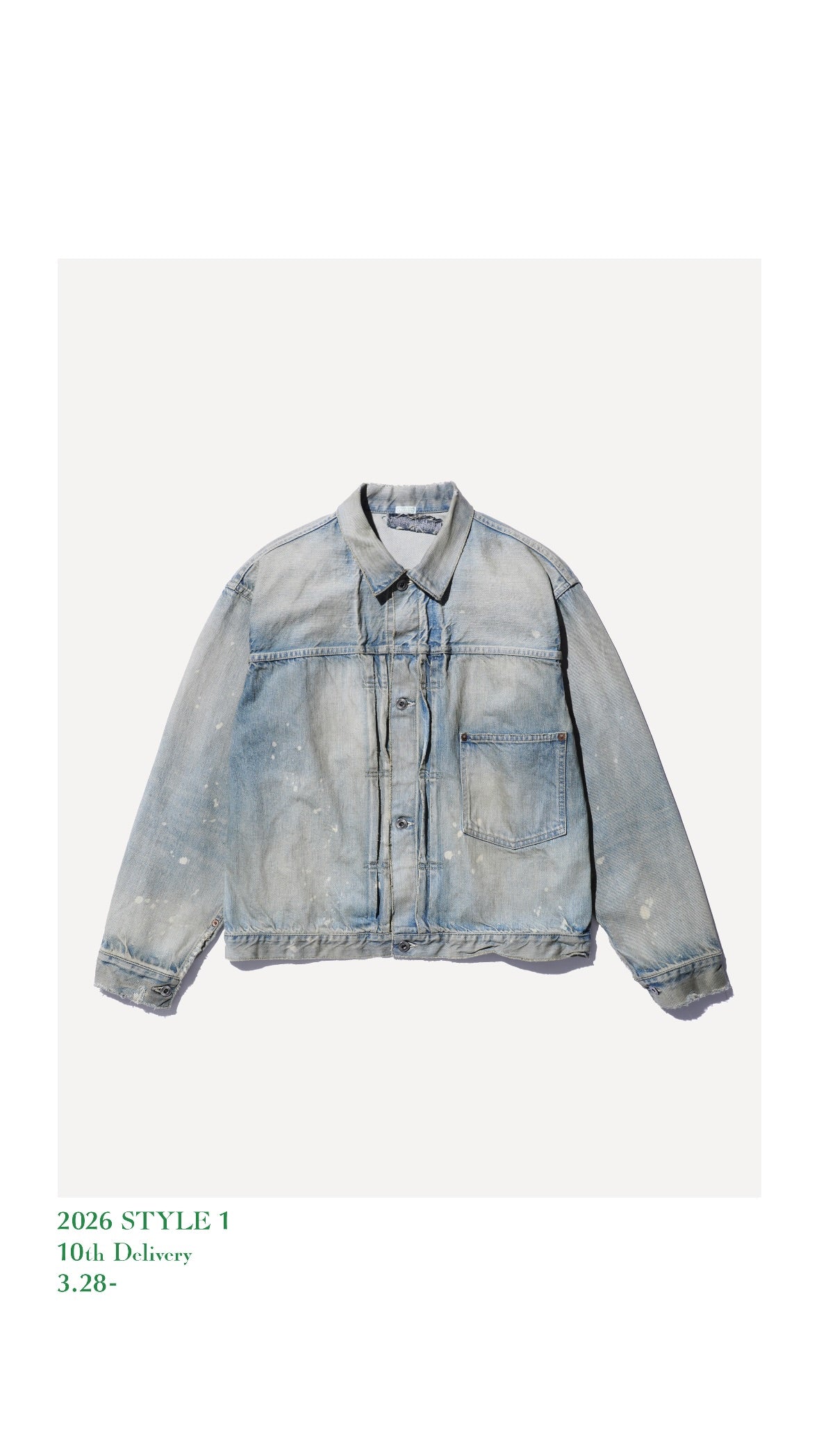 A.PRESSE 26SS 1st Type Denim Jacket