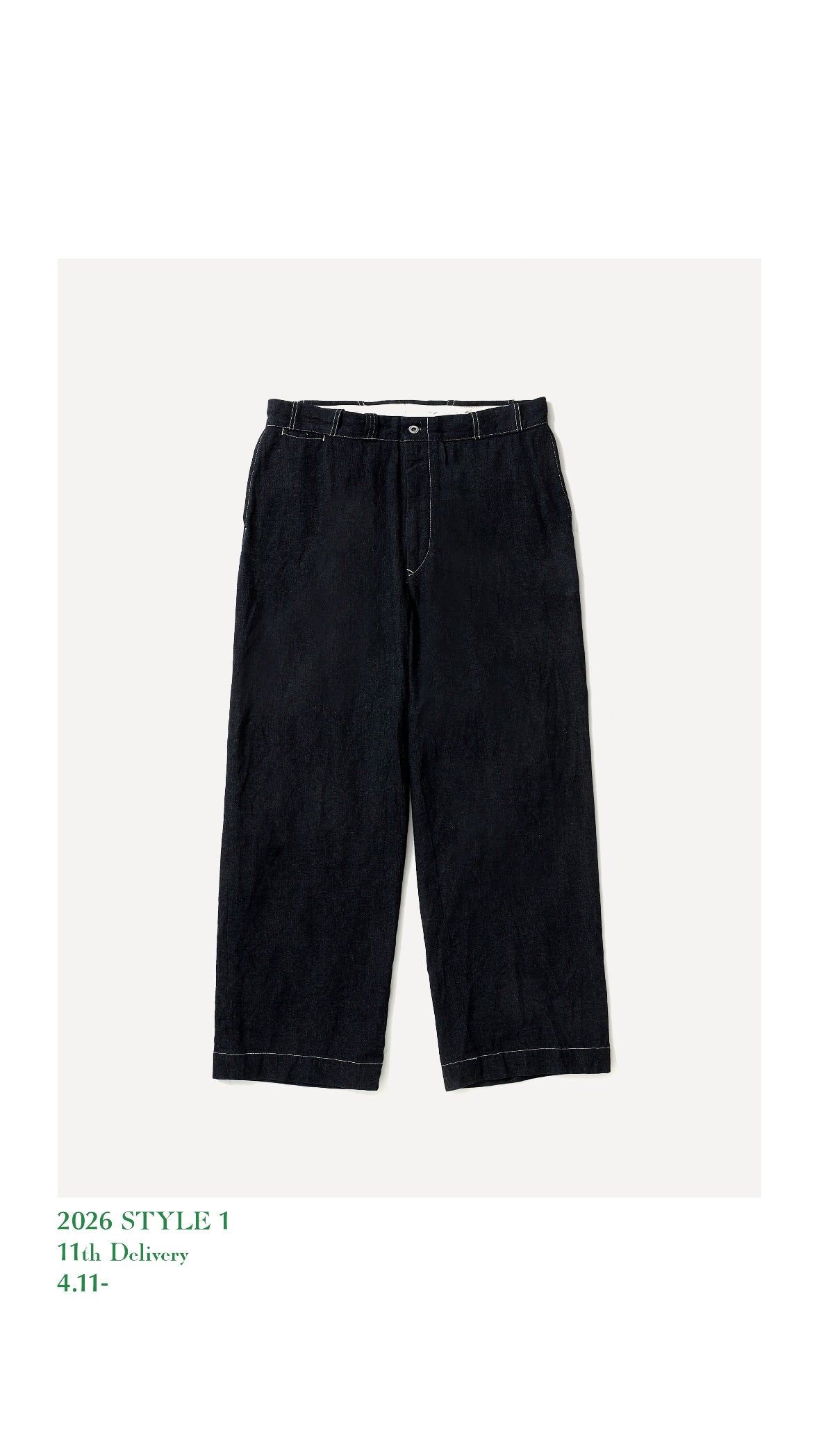 A.PRESSE 26SS Denim Work Pants