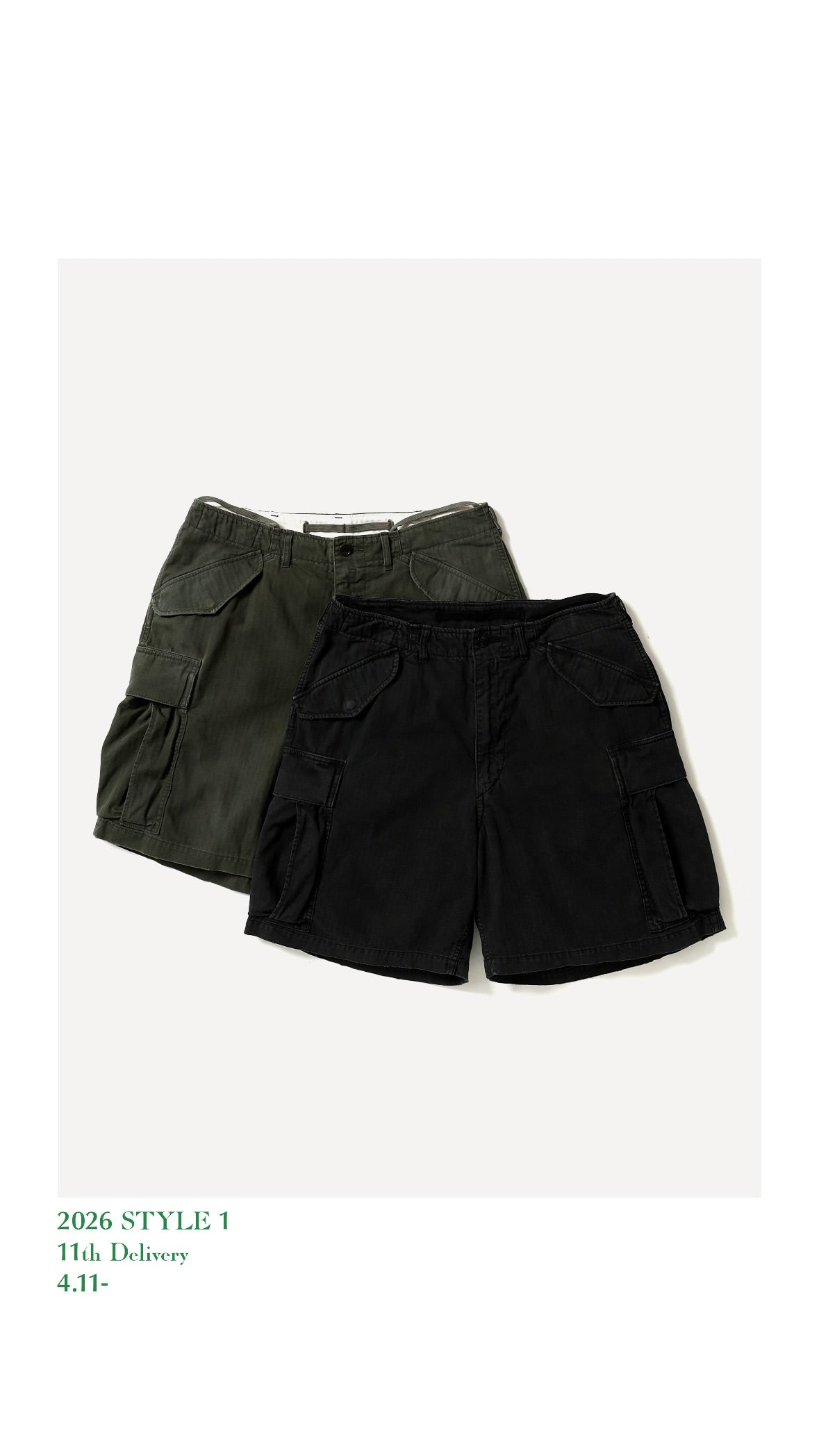 A.PRESSE 26SS M-51 Shorts