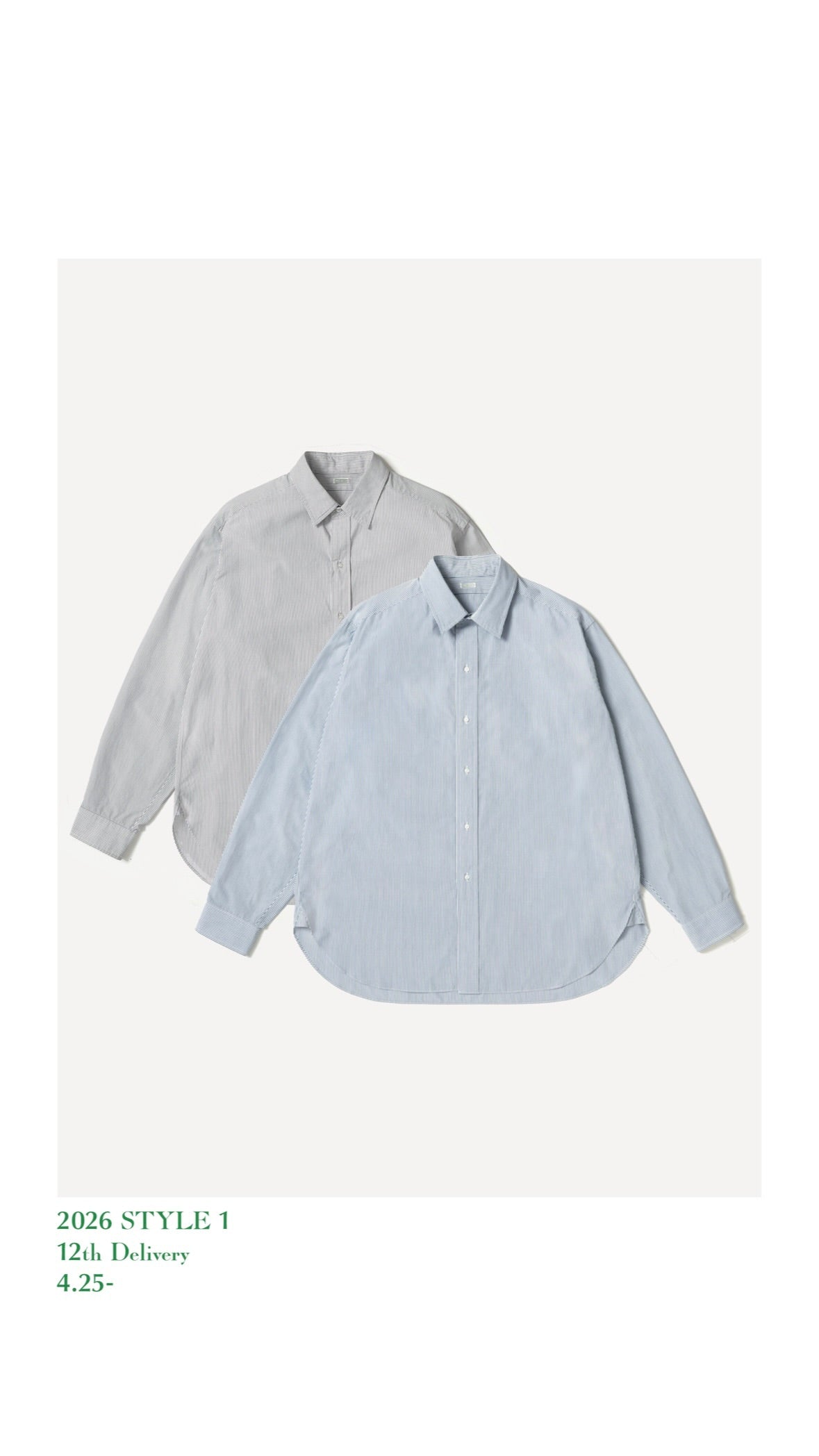 A.PRESSE 26SS Regular Collar Shirt