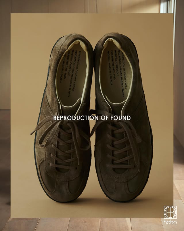 ROF x hobo / GERMAN TRAINER COW SUEDE by REPRODUCTION OF FOUND