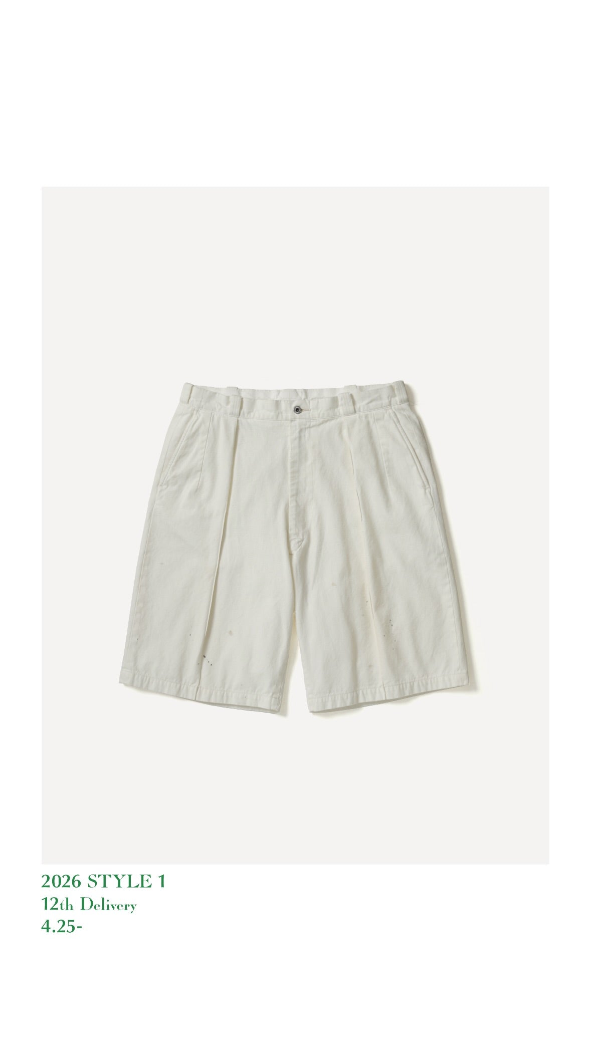 み*み様 A.PRESSE 26SS Vintage Chino Shorts A.PRESSE 26SS Vintage Chino Shorts – Vintage Concept Store