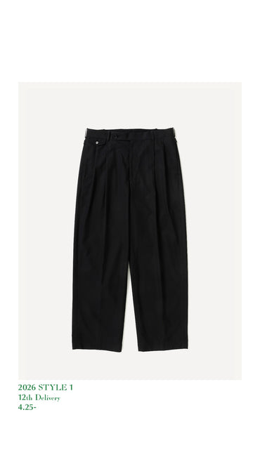 A.PRESSE 26SS High Density Weather Cloth Trousers