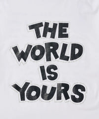 CANTATE 26AW WORLD IS YOURS Tee (Cartoon Letter)
