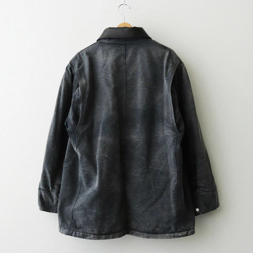 AURALEE 25AW PRODUCT DYED ORGANIC COTTON DUCK BLOUSON