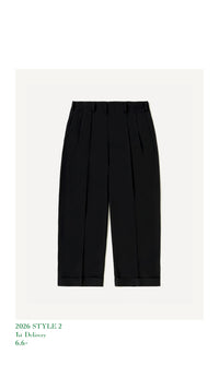 A.PRESSE 26AW Wool Rayon Wide Trousers