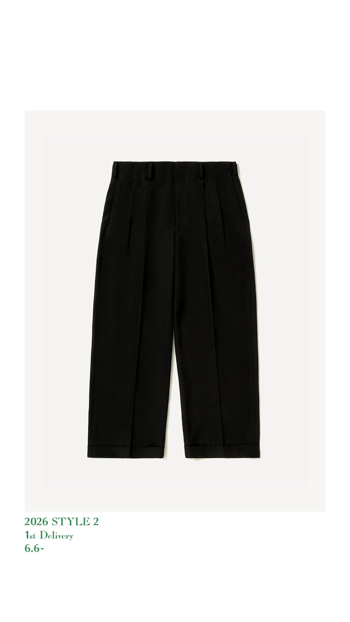 A.PRESSE 26AW Wool Rayon Wide Trousers
