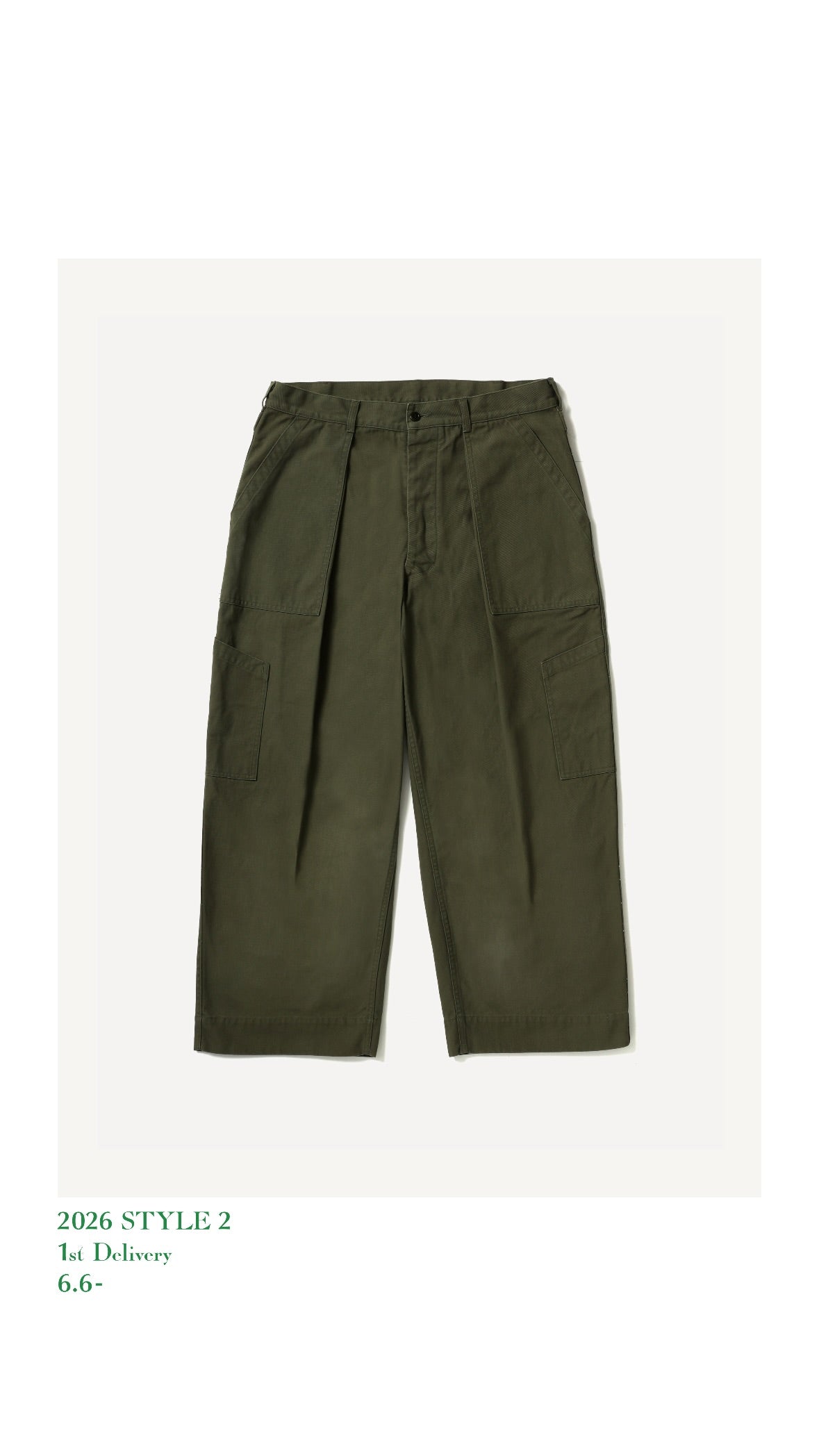 A.PRESSE 26AW USAF Hemmed Bottoms