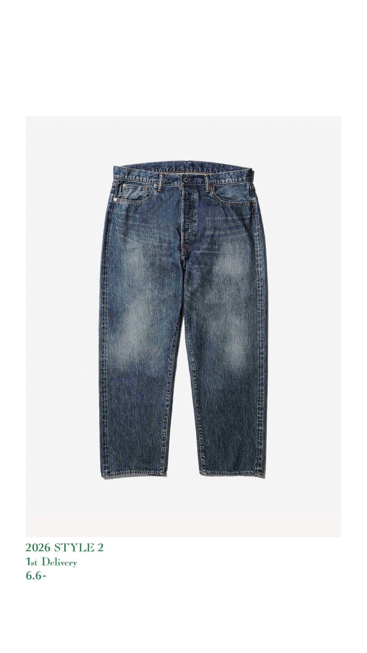 A.PRESSE 26AW Washed Denim Wide Pants
