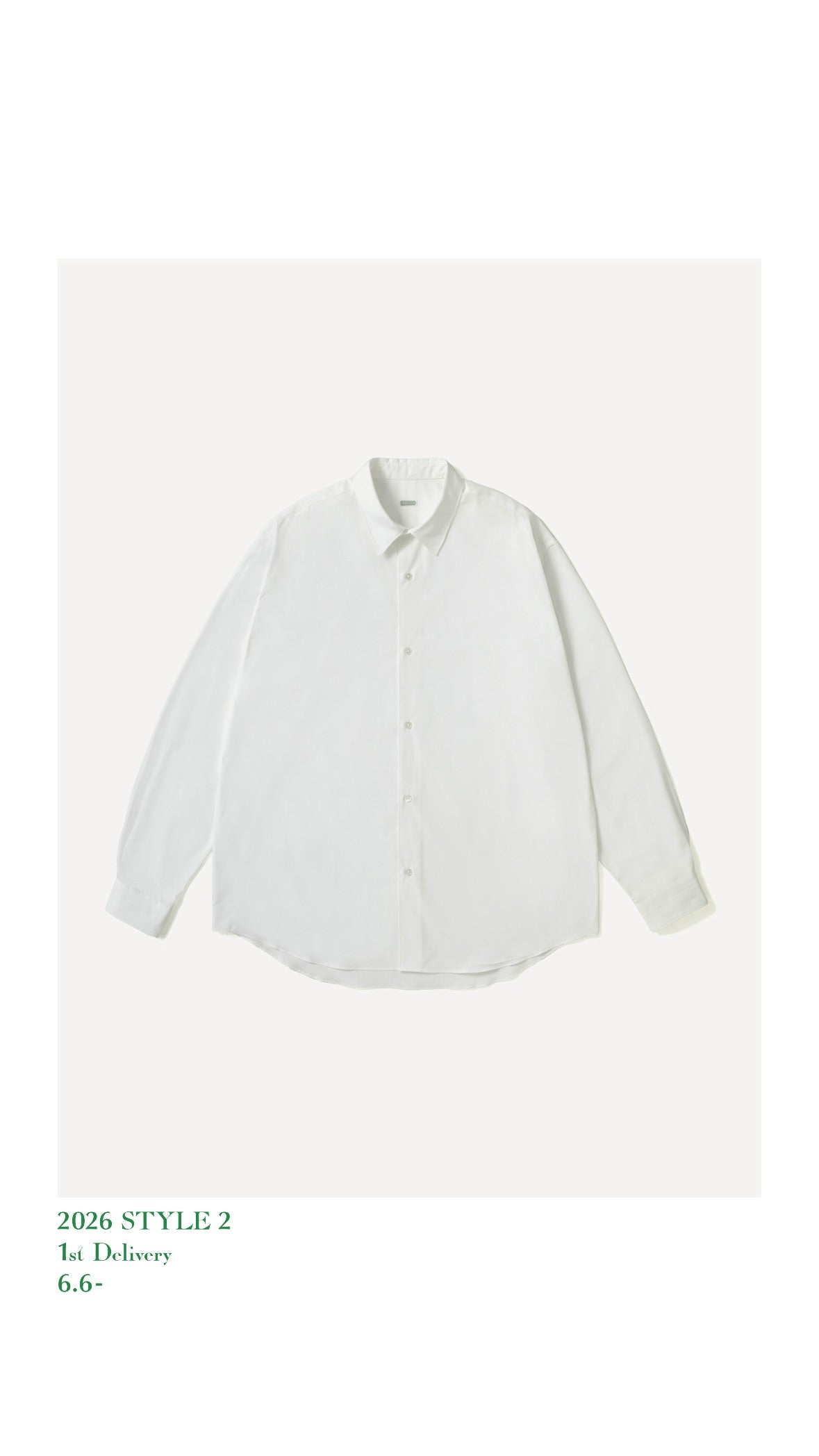 A.PRESSE 26AW Regular Collar Shirt