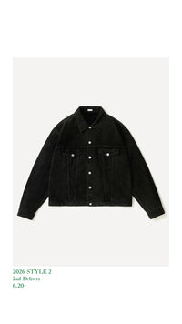 A.PRESSE 26AW Washed Silk Cotton Pique 3rd Type Jacket