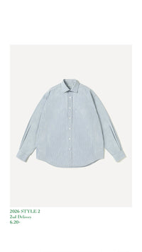 A.PRESSE 26AW Spread Collar Shirt
