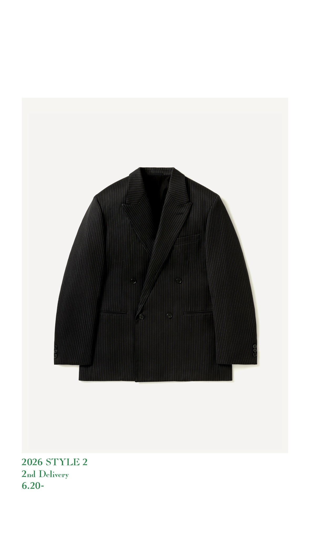 A.PRESSE 26AW Wool Double Breasted Jacket