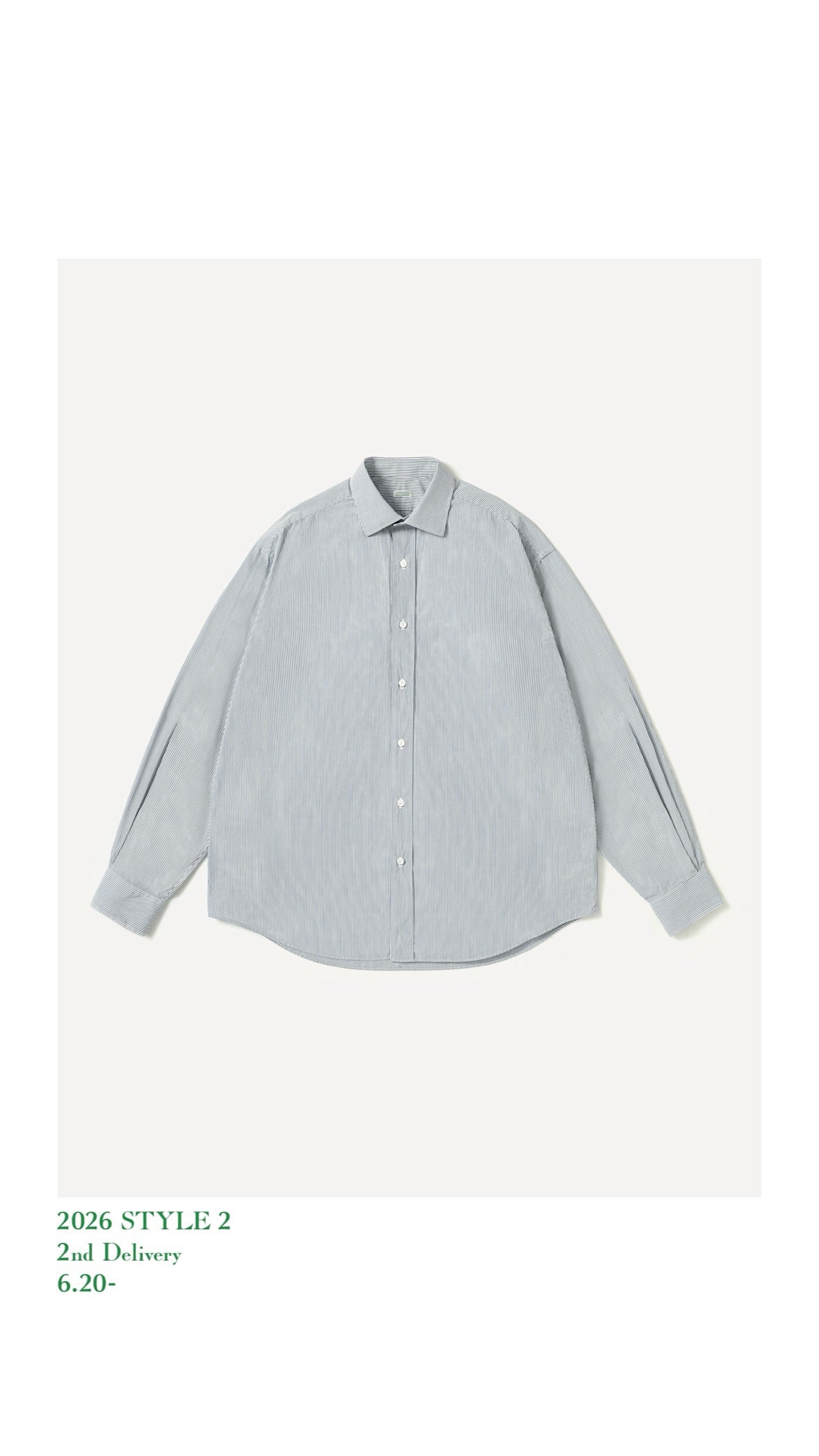 A.PRESSE 26AW Spread Collar Shirt