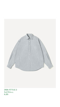 A.PRESSE 26AW Spread Collar Shirt