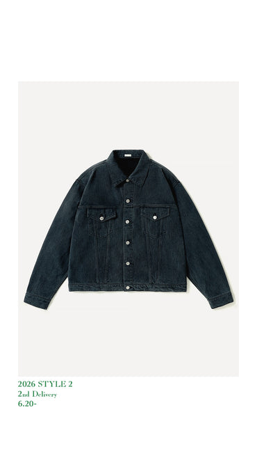 A.PRESSE 26AW Washed Silk Cotton Pique 3rd Type Jacket