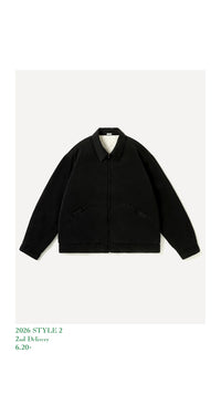 A.PRESSE 26AW Washed Silk Rayon Gabardine Jacket