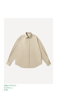 A.PRESSE 26AW Spread Collar Shirt