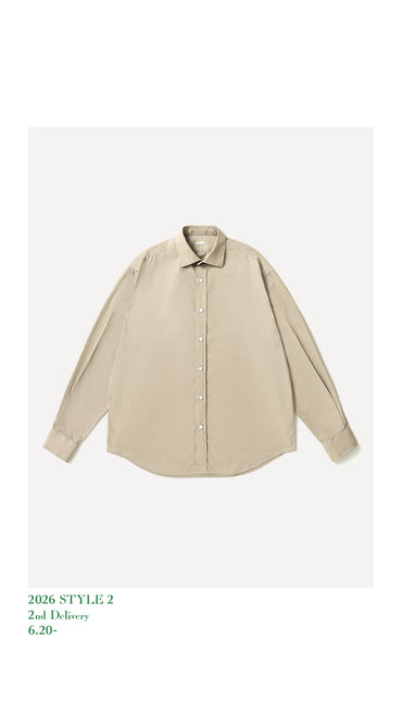 A.PRESSE 26AW Spread Collar Shirt