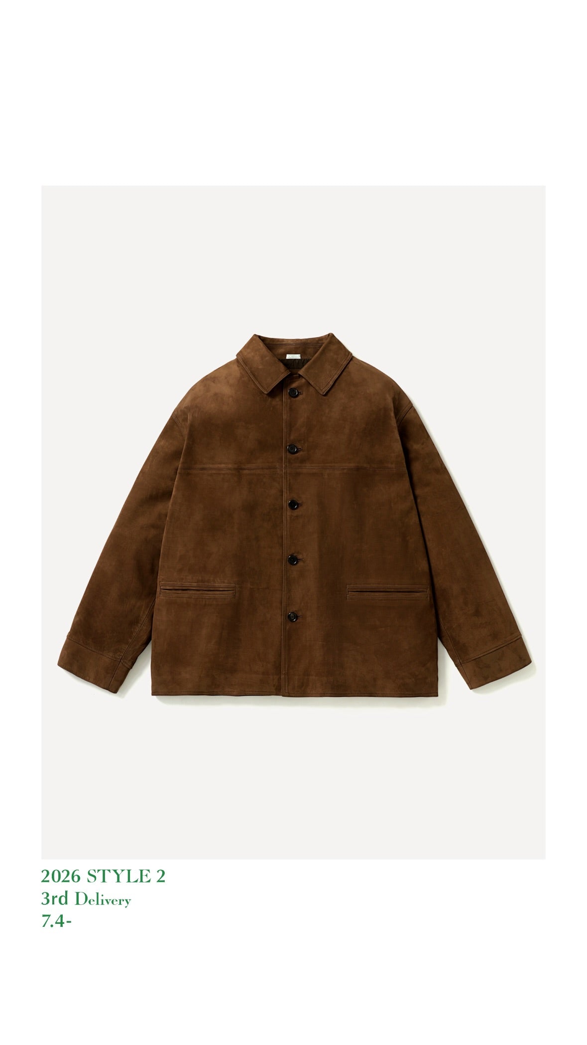 A.PRESSE 26AW Leather Chore Jacket