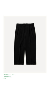 A.PRESSE 26AW Wool Wide Tapered Trousers