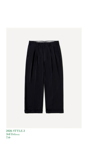 A.PRESSE 26AW Wool Wide Tapered Trousers