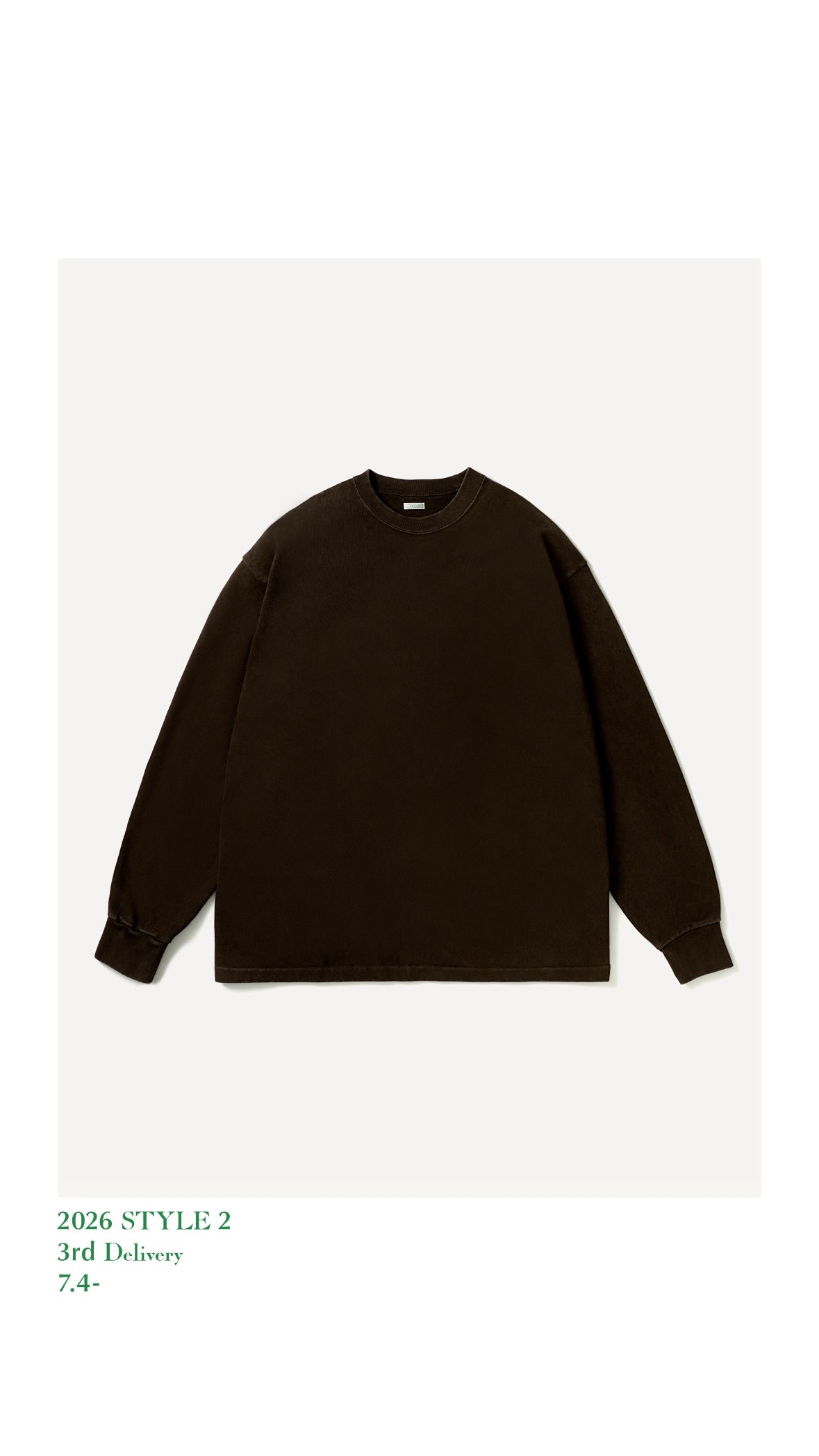 A.PRESSE 26AW Vintage L/S T-shirt