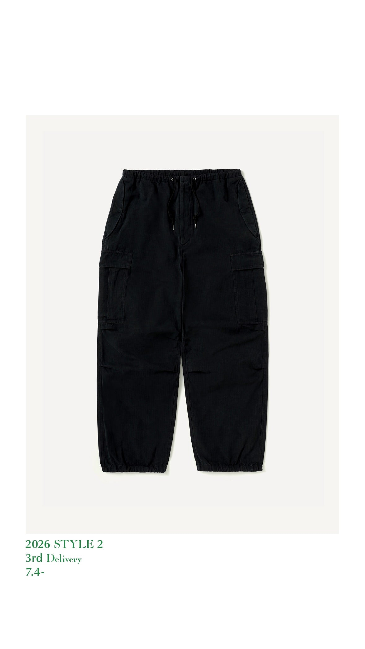 A.PRESSE 26AW Washed Cotton Silk Linen HBT M-51 Over Pants