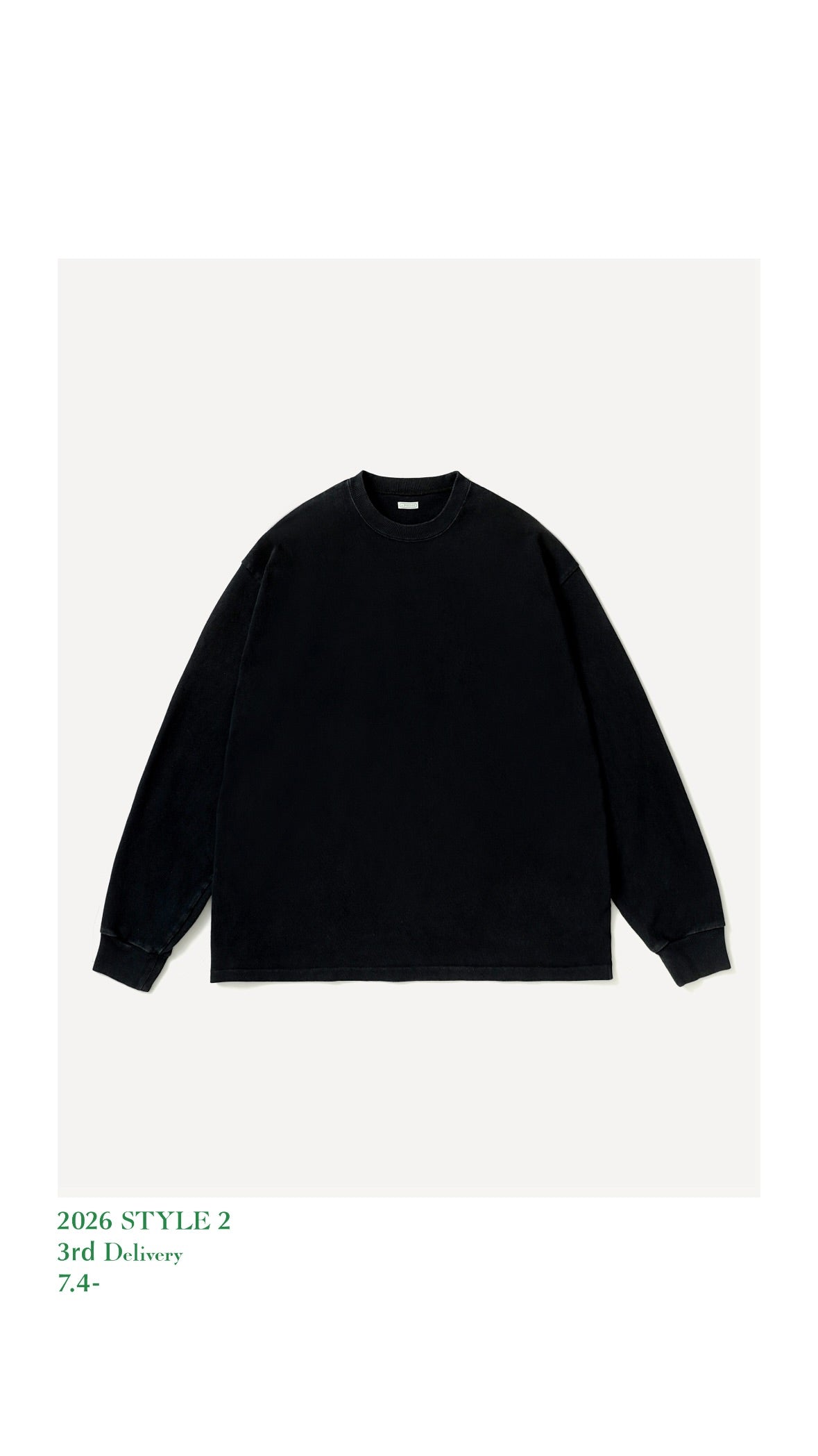 A.PRESSE 26AW Vintage L/S T-shirt