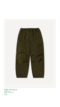 A.PRESSE 26AW Washed Cotton Silk Linen HBT M-51 Over Pants