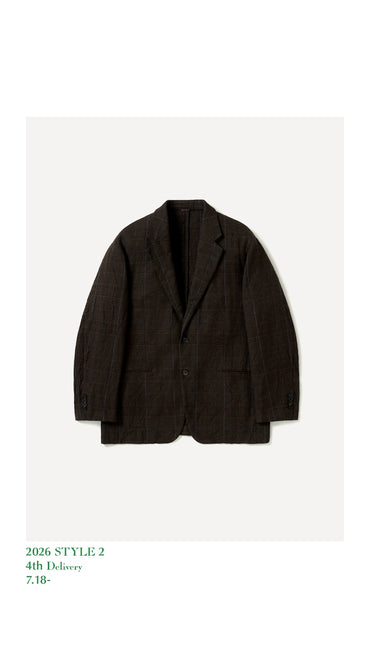 A.PRESSE 26AW Washed Alpaca Linen Tweed Jacket