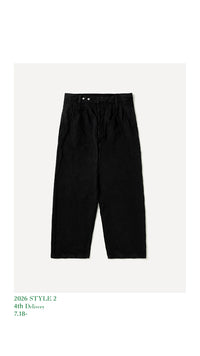 A.PRESSE 26AW Vintage Silk Hemp WW2 British Army Trousers