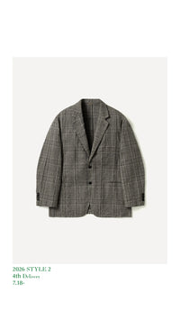 A.PRESSE 26AW Washed Alpaca Linen Tweed Jacket