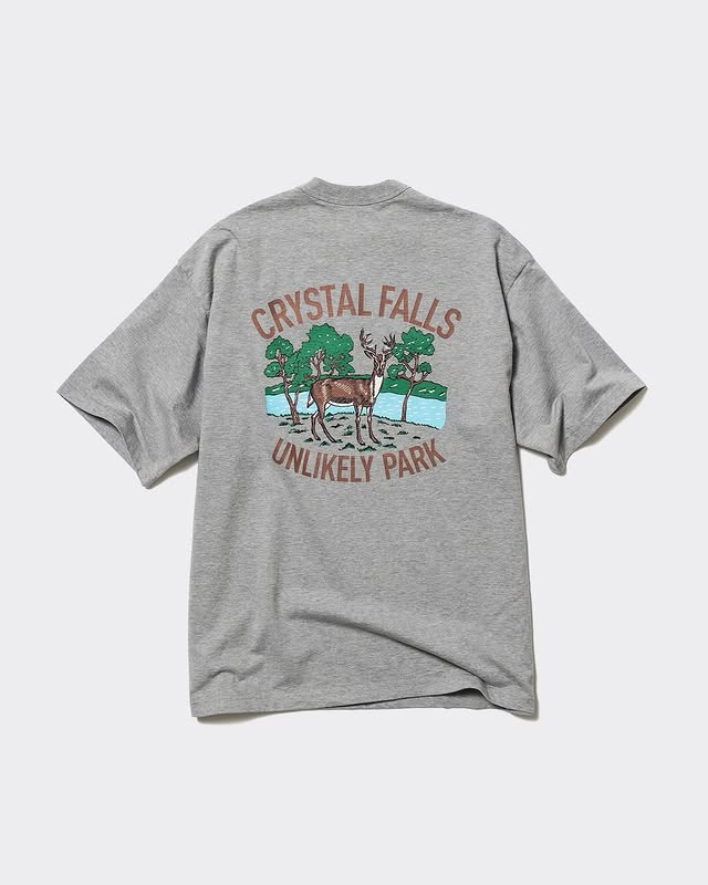 Unlikely 26AW Authentic Graphic Tee "CRYSTAL FALLS"