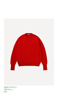 A.PRESSE 26AW Wool Knit Crew Neck Sweater