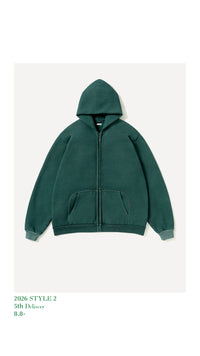 A.PRESSE 26AW Vintage Zip Sweat Hoodie